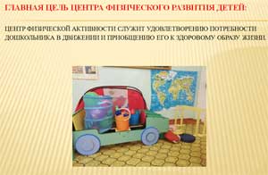 «Развивающая предметно-пространственная среда для организации деятельности детей раннего возраста». 
